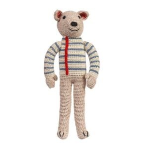 Organic Cotton Handmade Crochet Cute Bear - Blue